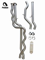 ACTIVE AUTOWERK F8X BMW M3 & M4 EQUAL LENGTH MID PIPE -  INCLUDES ACTIVE F-BRACE