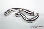 VRSF 3" Cast Stainless Steel Catless Downpipes V2 N54 07-10 BMW 335i / 08-10 BMW 135i